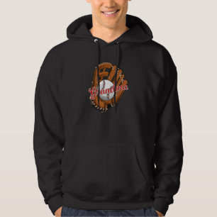 Baseball Grandma Softball Sport Grandmother Hoodie