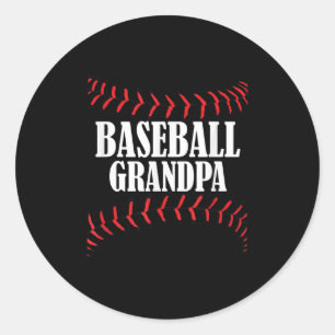 Baseball Grandpa T Baseball Grandfar Classic Round Sticker