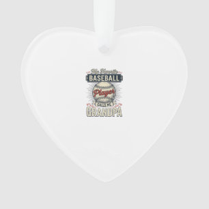 Baseball Grandpa Vintage Engraving Shirt Design_1 Ornament