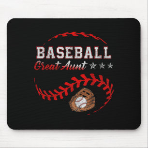 Baseball Great Aunt Funny Baseball Family Matching Mouse Pad