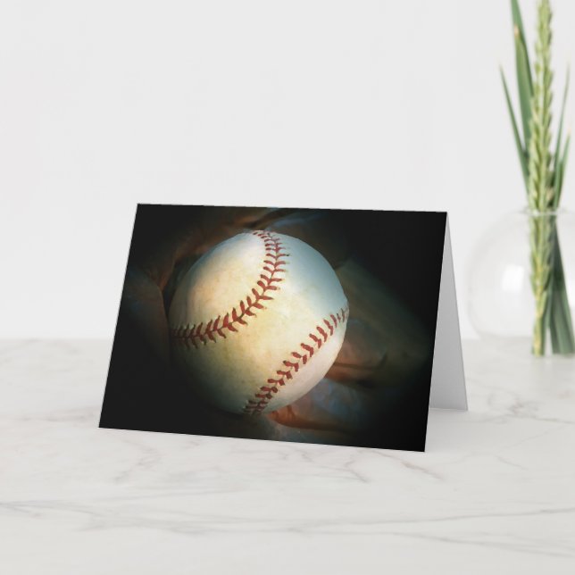Baseball Greeting Card (Front)