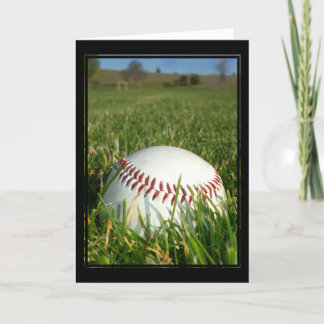 Baseball greeting card