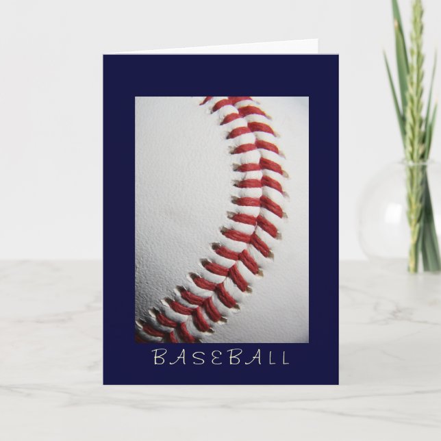 Baseball Greeting Card (Front)