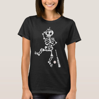 Baseball Halloween skeleton T-Shirt