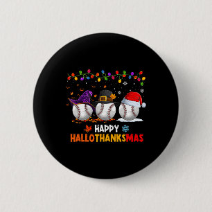 Baseball Halloween Thanksgiving Christmas Hallotha 6 Cm Round Badge