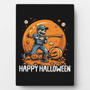 Baseball Halloween Trick Or Treat Baseball Player Plaque