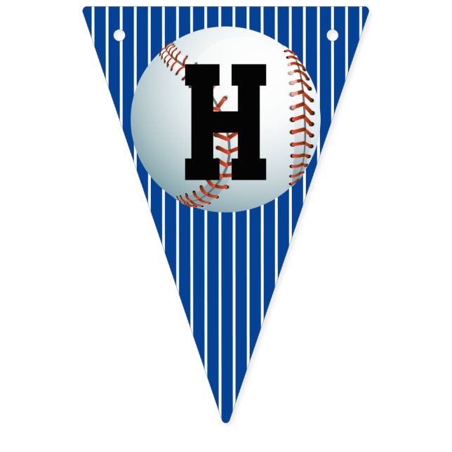 Baseball Happy Birthday Bunting (Second Flag)