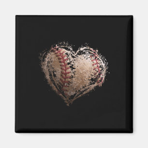 Baseball Heart Happy Valentines Day Baseball Boy G Magnet