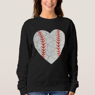 Baseball Heart Love Valentines Day Sport Player Co Sweatshirt
