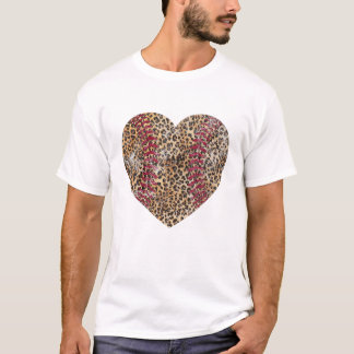 Baseball Heart Softball Tball T-Shirt