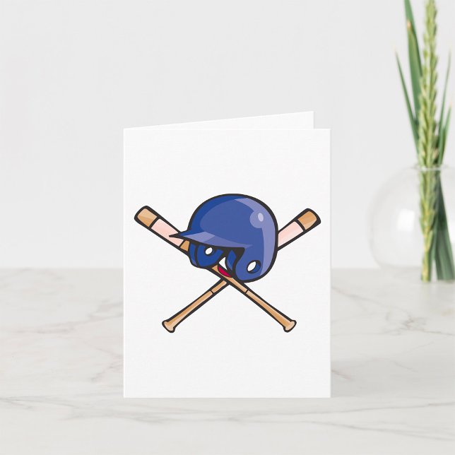 Baseball Helmet and Bats Sports Card (Creator Uploaded)