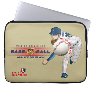 Baseball Hero with Million Dollar Arm   13" Laptop Sleeve