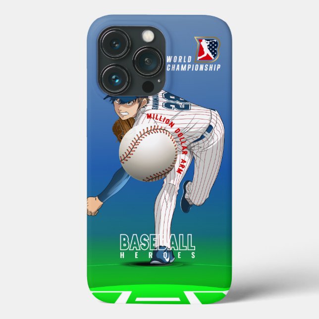 Baseball Hero with Million Dollar Arm |  Case-Mate iPhone Case (Back)