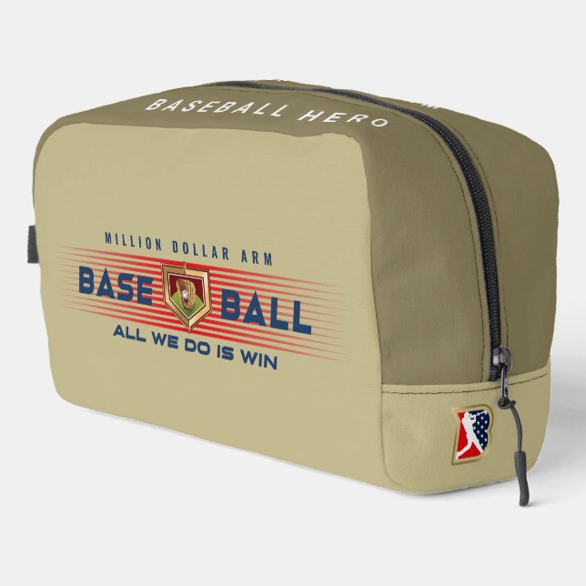 Baseball Hero with Million Dollar Arm |  Dopp Kit (Right Corner)