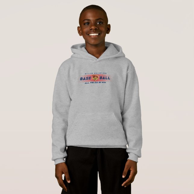 Baseball Hero with Million Dollar Arm | Kid's (Front Full)