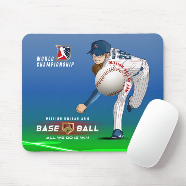 Baseball Hero with Million Dollar Arm |  Mouse Pad (With Mouse)