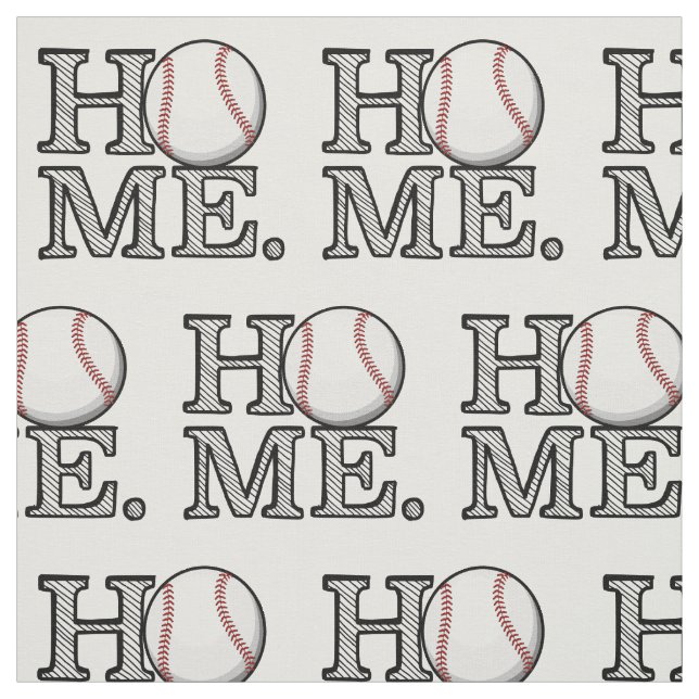 Baseball Home Fabric (Swatch)