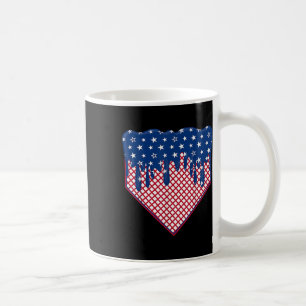 Baseball Home Plate Drip Boys Ice Cream Us Flag 4t Coffee Mug