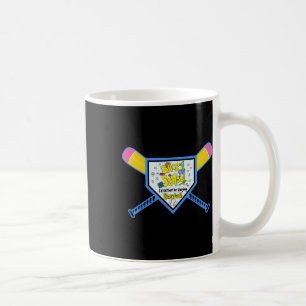 Baseball Home Plate Pencil Bat Back To School Boys Coffee Mug