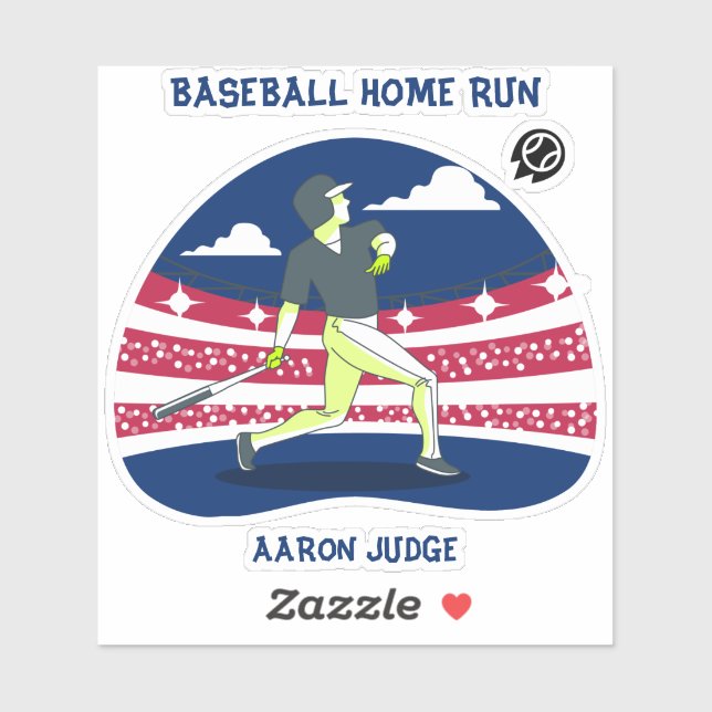 Baseball Home Run Aaron Judge (Sheet)
