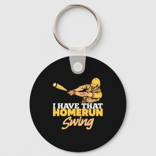 Baseball Homerun Player Team Sport Baseballer T Sh Key Ring