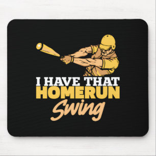 Baseball Homerun Player Team Sport Baseballer T Sh Mouse Pad