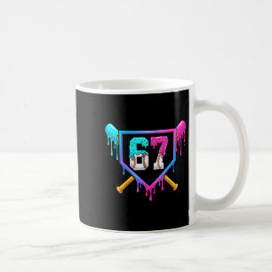 Baseball Ice Cream Drip 67 Six Seven Meme Number 6 Coffee Mug