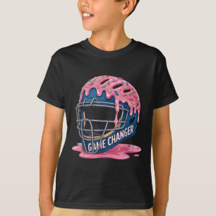 Baseball Ice Cream Drip Catcher Helmet Youth Boys T-Shirt