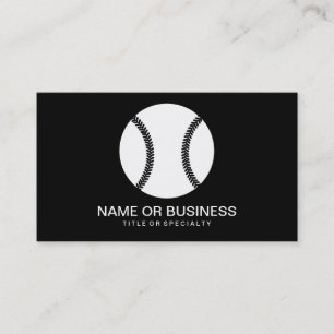 baseball icon business card