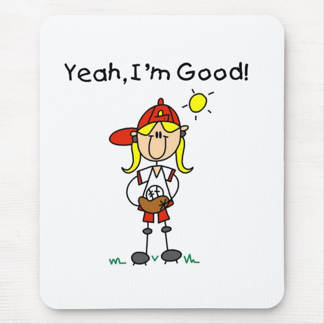 Baseball I'm Good Mouse Pad (Front)