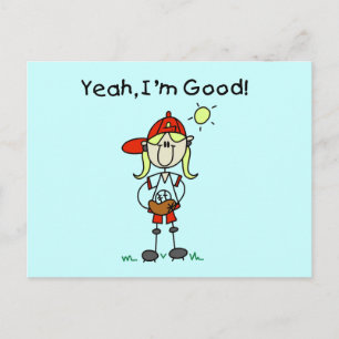 Baseball I'm Good Tshirts and Gifts Postcard