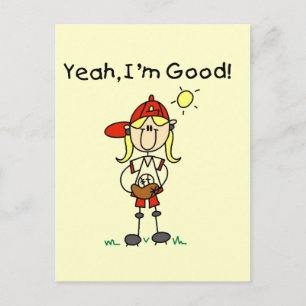 Baseball I'm Good Tshirts and Gifts Postcard