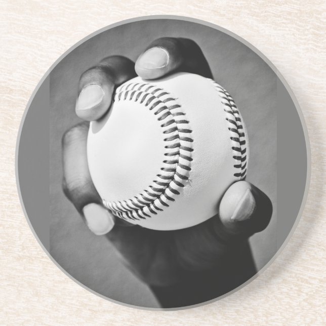 baseball in hand coaster (Front)