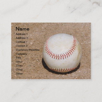 baseball in the dirt business card