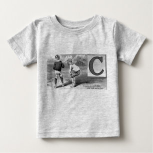 Baseball Initial C Sports Meaning Catcher Baby T-Shirt