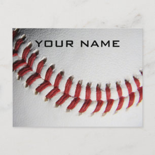 Baseball Inspirational Add Your Name Holiday Postcard