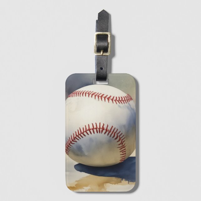 Baseball Inspirational Luggage Tag (Front Vertical)