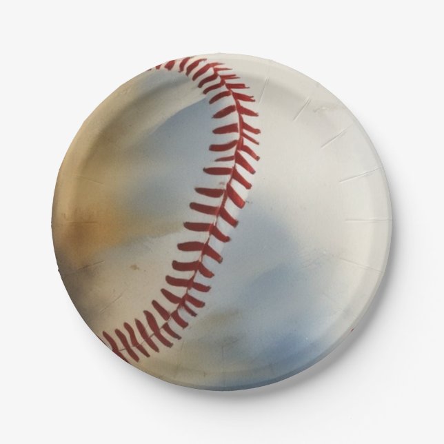 Baseball Inspirational Paper Plate (Front)