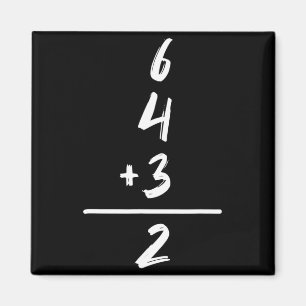 Baseball Inspired Math 6 4 3 2 Double Play Softbal Magnet