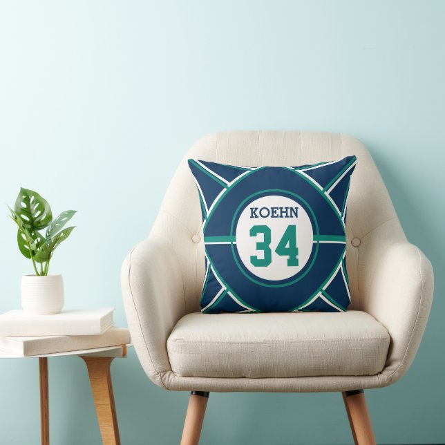Baseball inspired throw pillow (Chair)