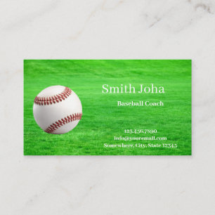 Baseball  Instructor Professional Business Card