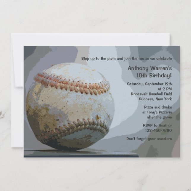 Baseball Invitation (Front)