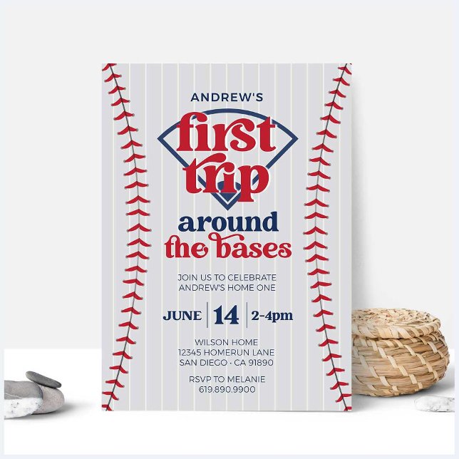 Baseball Invitation • First Trip Around The Bases (Creator Uploaded)