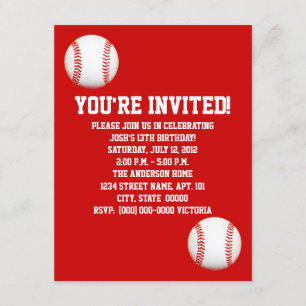 Baseball Invitations
