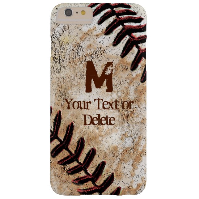 Baseball iPhone Cases Personalised iPhone 6 Plus (Back)