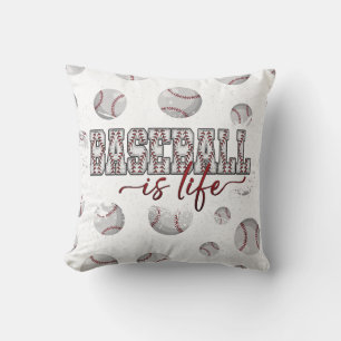 Baseball Is Life  Cushion