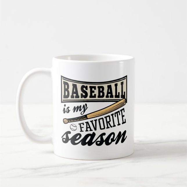 Baseball Is My Favourite Season Coffee Mug (Left)