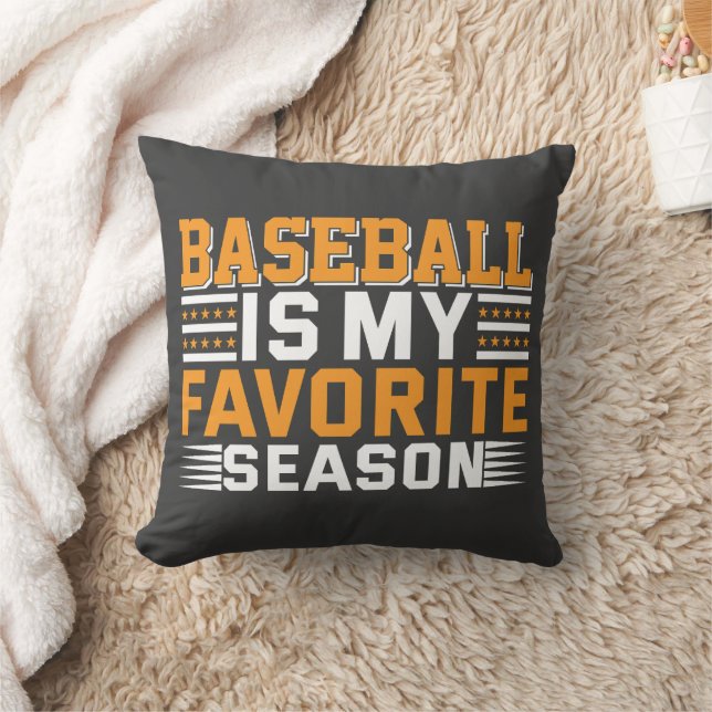 Baseball Is My Favourite Season Cushion (Blanket)