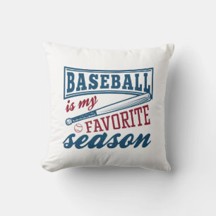 Baseball Is My Favourite Season Cushion