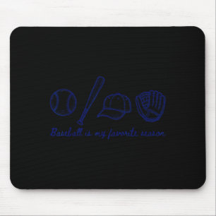 Baseball Is My Favourite Season Sports Minimalist  Mouse Pad